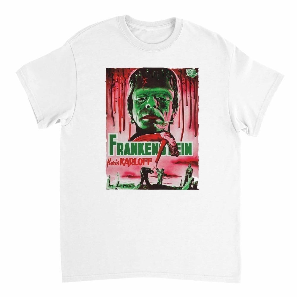Frankenstein Retro Aesthetic Horror Art T-Shirt